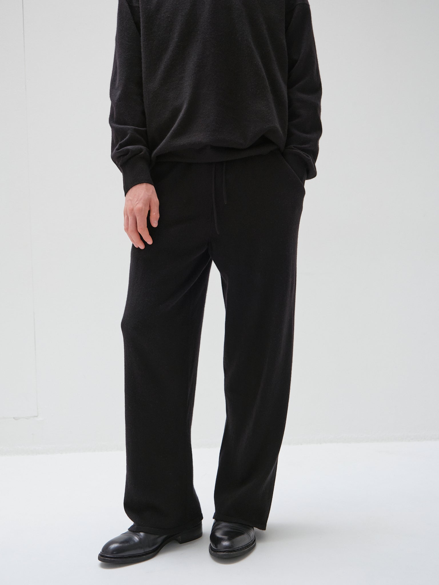 モンゴリアンカシミヤ ワイドパンツ, Black – cash & barba