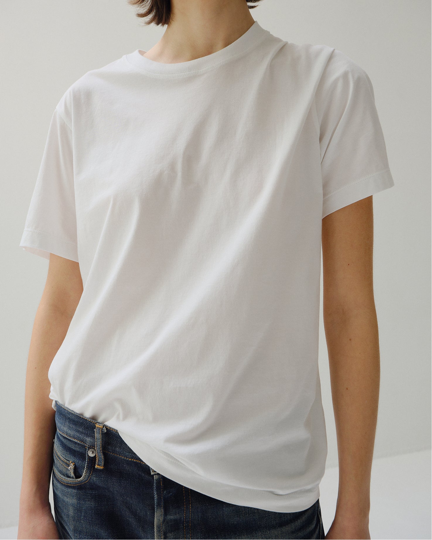シーアイランドコットン レギュラーフィット Tee, White – cash & barba