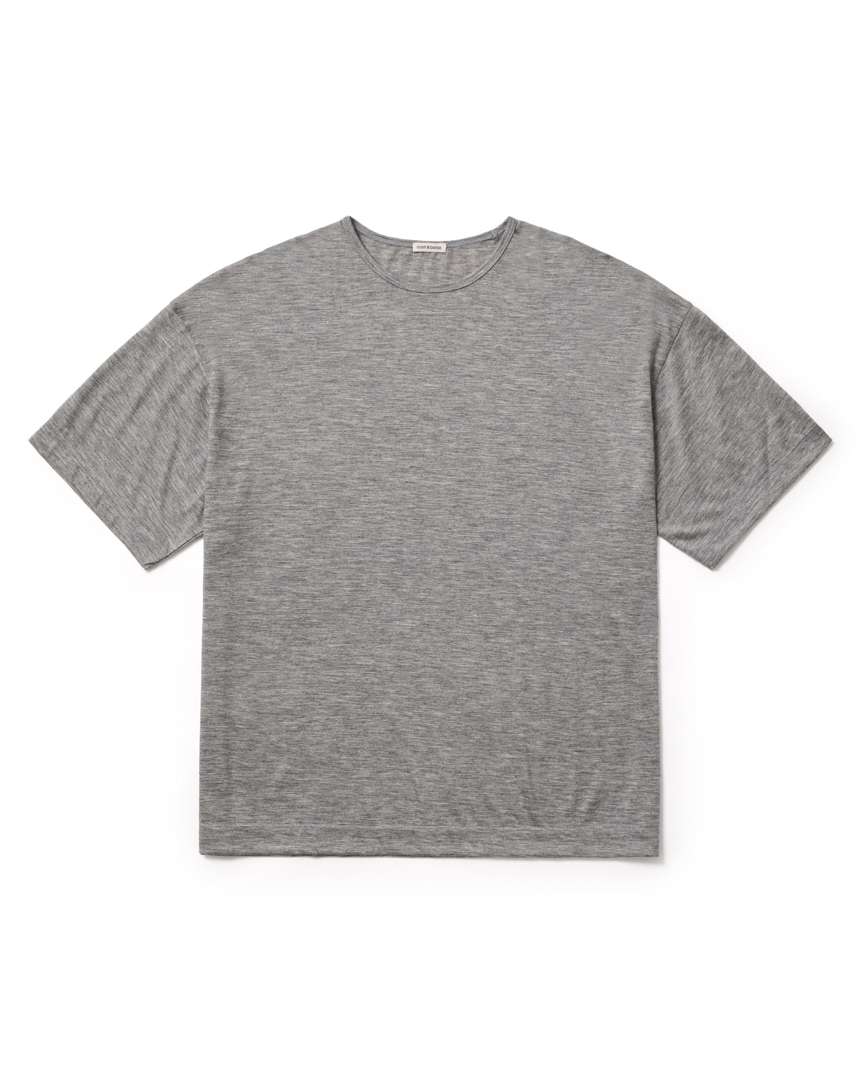 カシミヤジャージー キャッシュTee, L.Gray – cash & barba