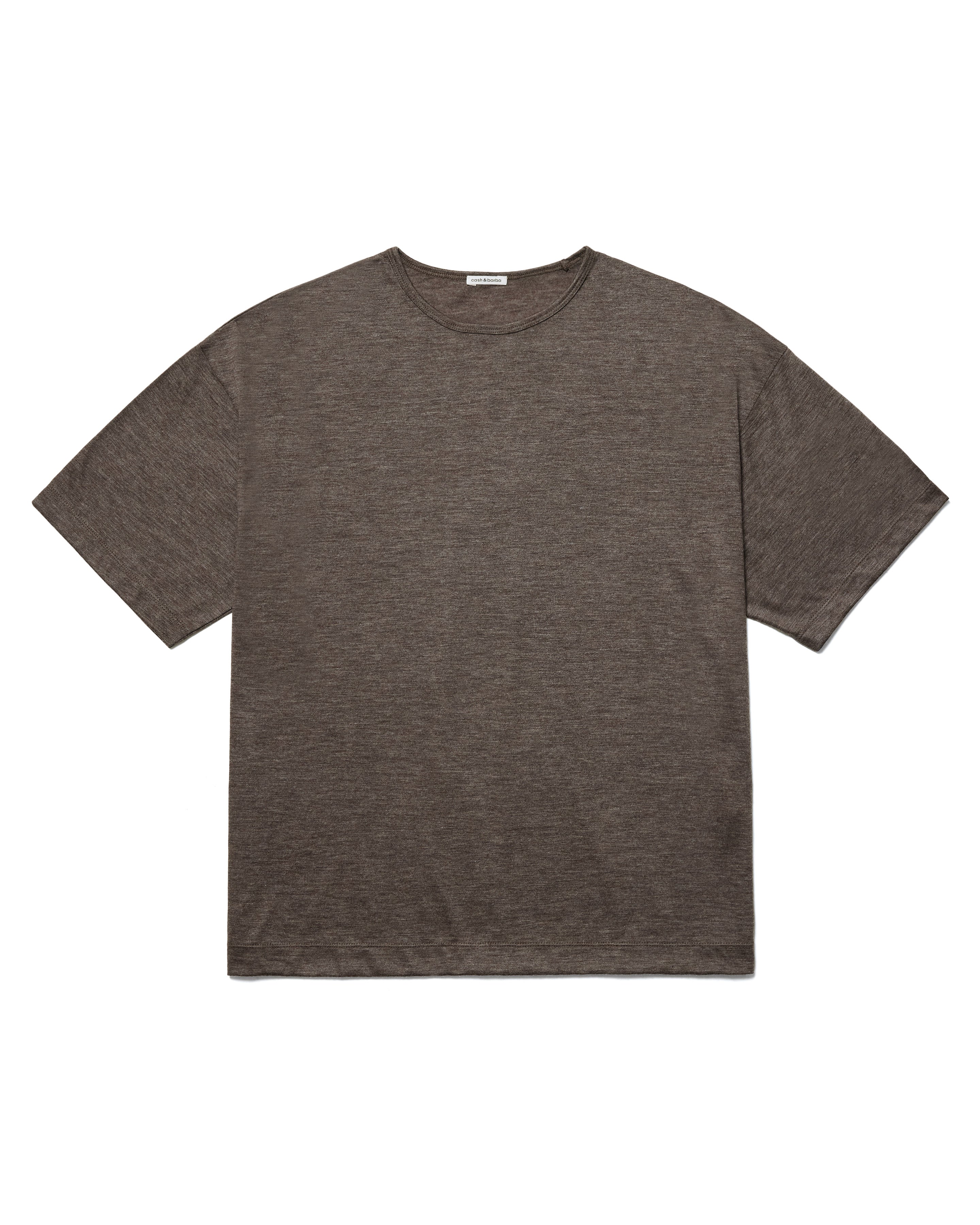 25ss cash&barba カシミヤジャージー キャッシュTee カシミヤジャージー キャッシュTee, Black – cash & barba