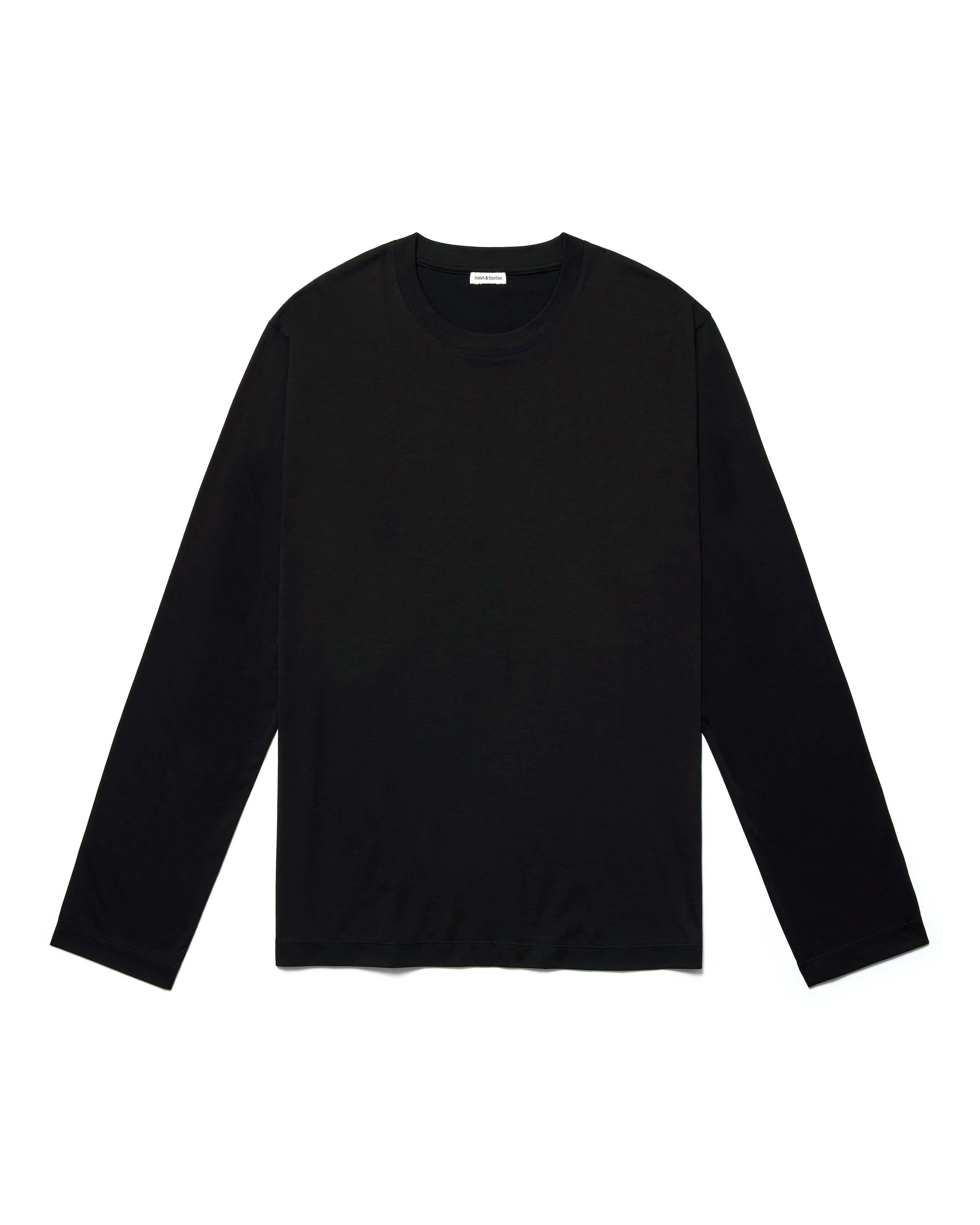 シーアイランドコットン レギュラーフィット Tee L/S, Black