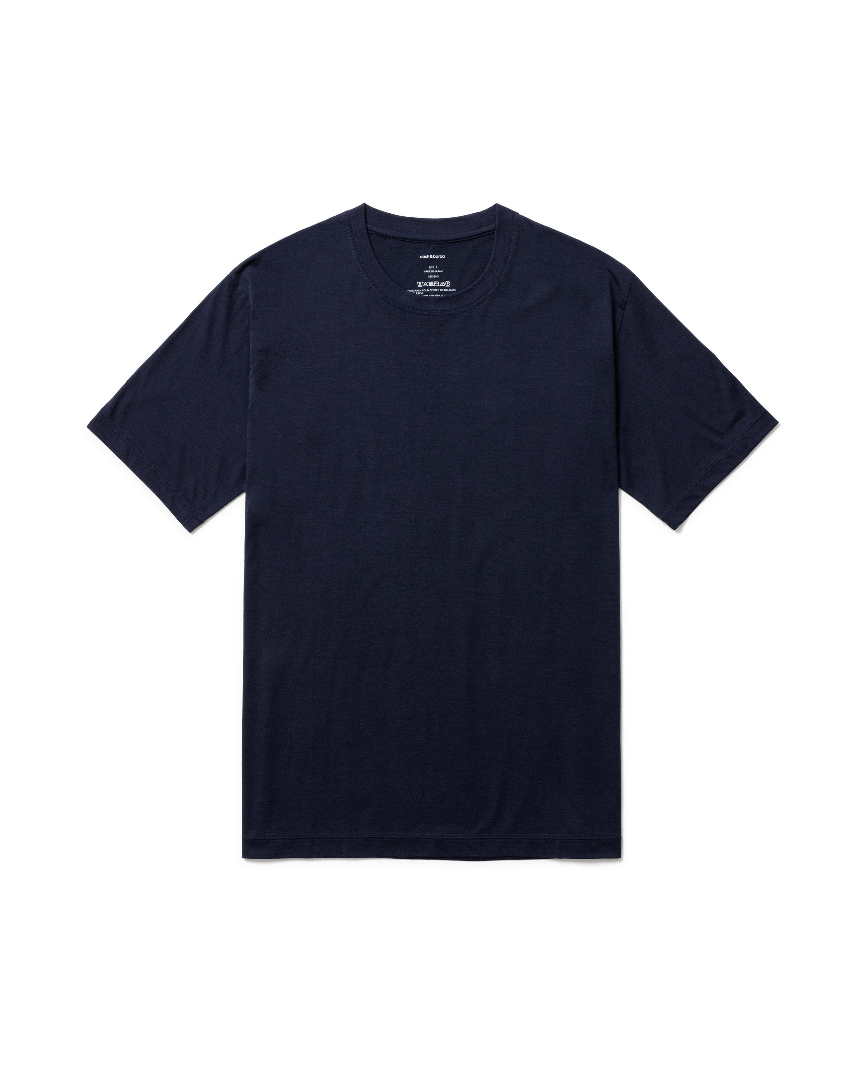 シーアイランドコットン レギュラーフィット Tee, Navy – cash & barba