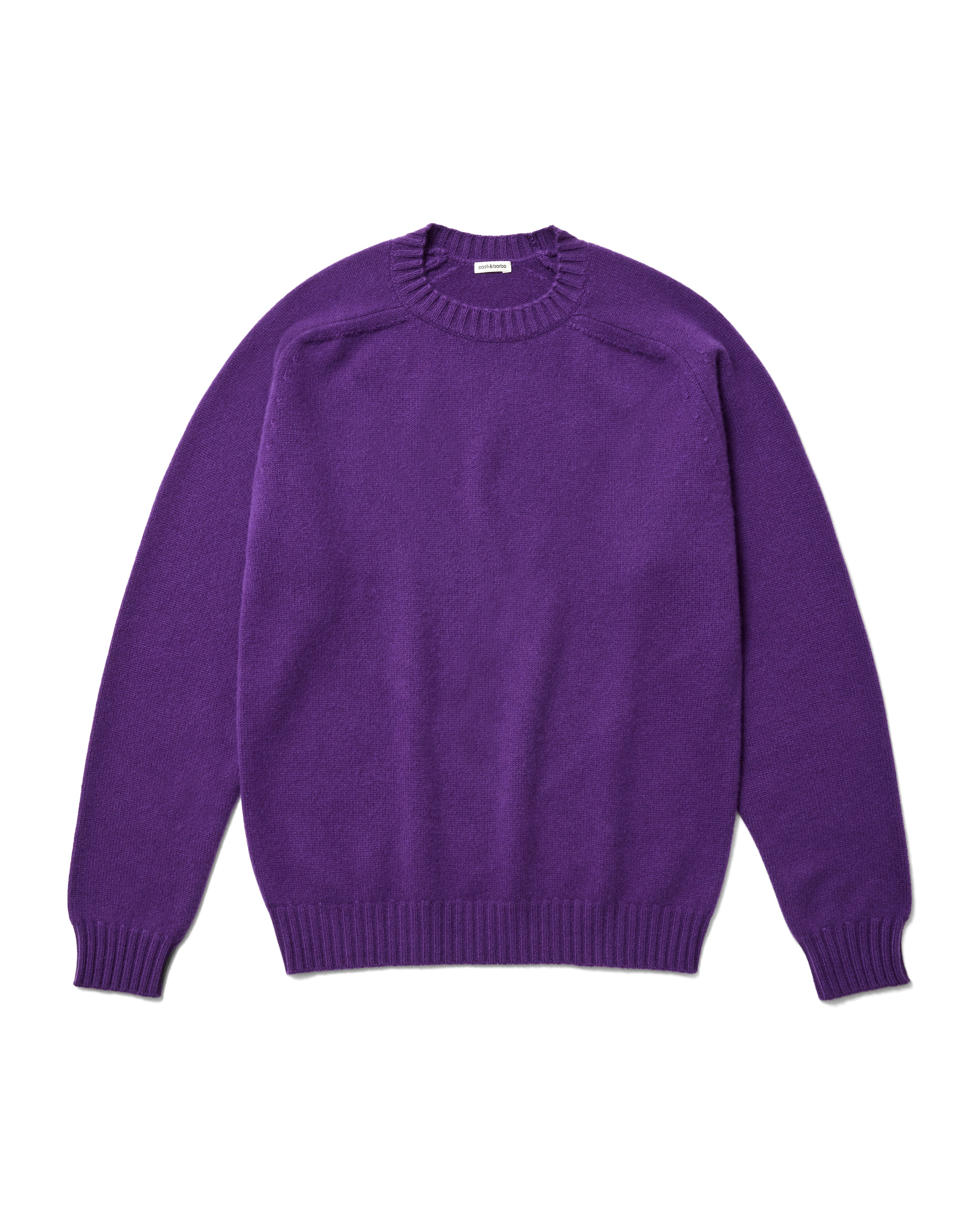 cash&barba キャッシュベイビー クルーネックニット 2 ブラック キャッシュベイビー クルーネック ニット, Purple – cash & barba