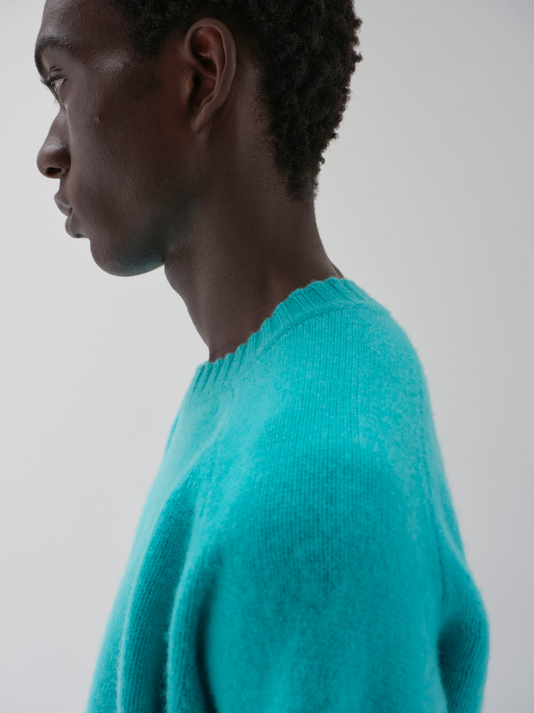 キャッシュベイビー クルーネック ニット, T Blue