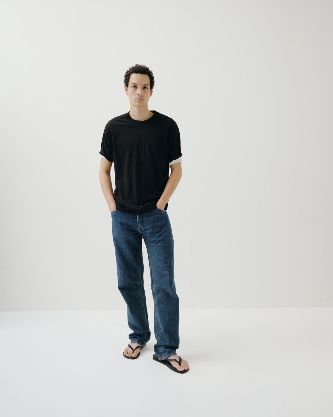 シーアイランドコットン レギュラーフィット Tee, Black