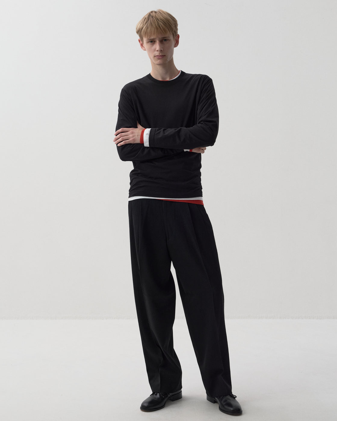 シーアイランドコットン レギュラーフィット Tee L/S, Black