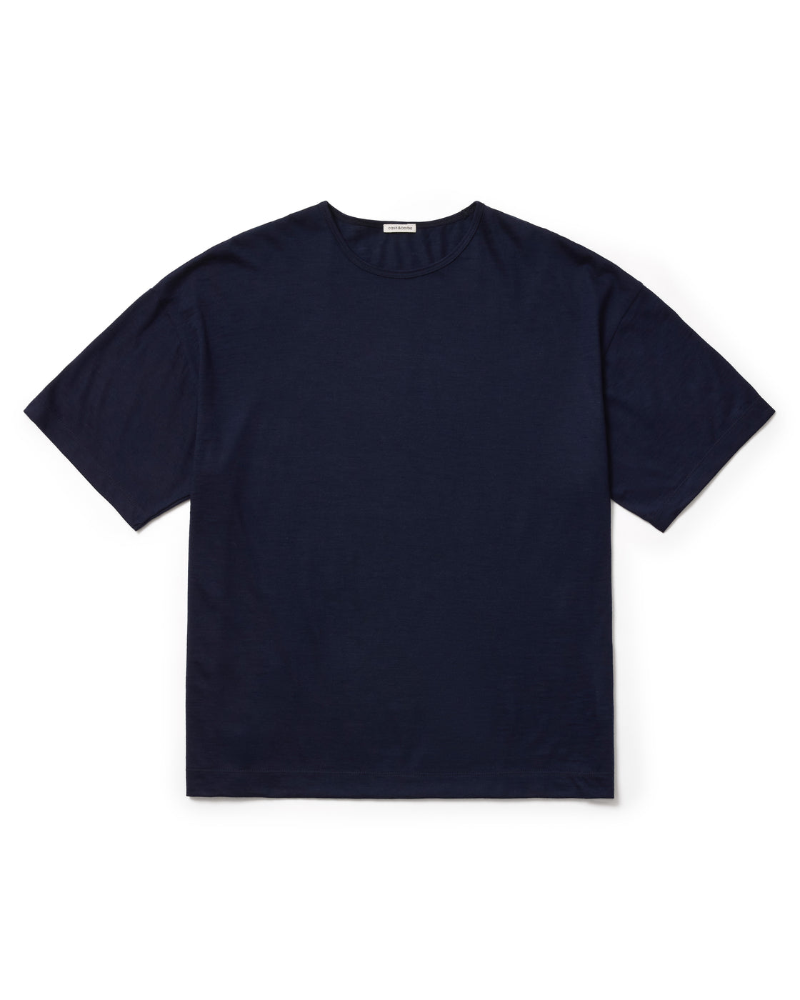 カシミヤジャージー キャッシュTee, Navy