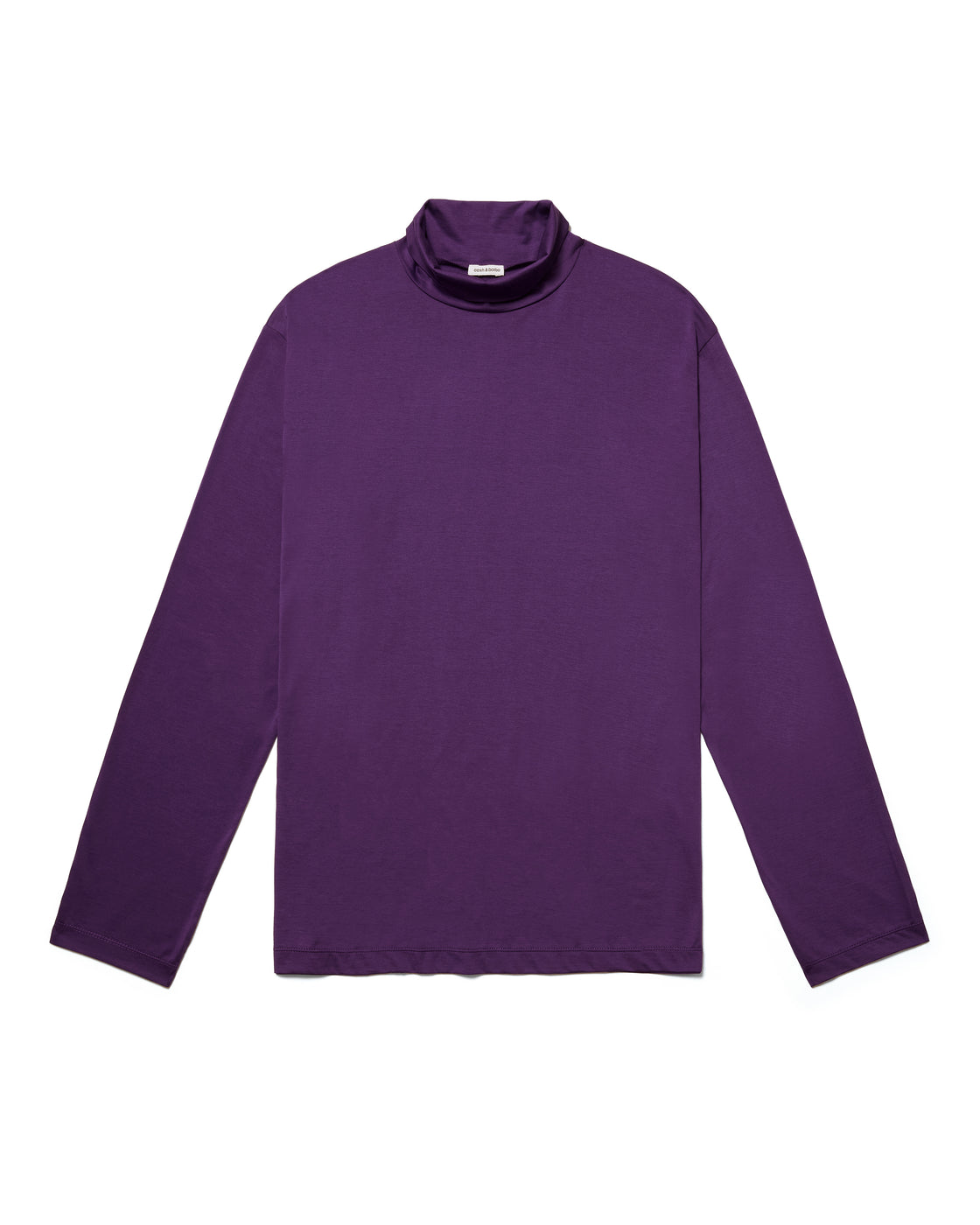シーアイランドコットン ロールネック Tee, Purple