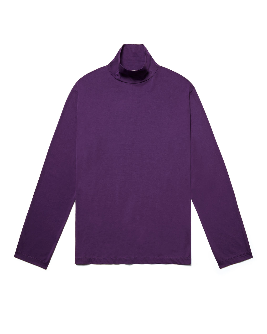シーアイランドコットン ロールネック Tee, Purple