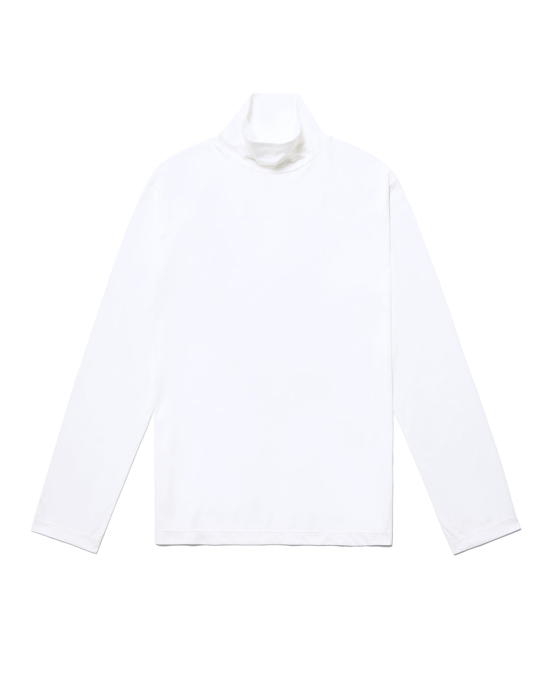 シーアイランドコットン ロールネック Tee, White