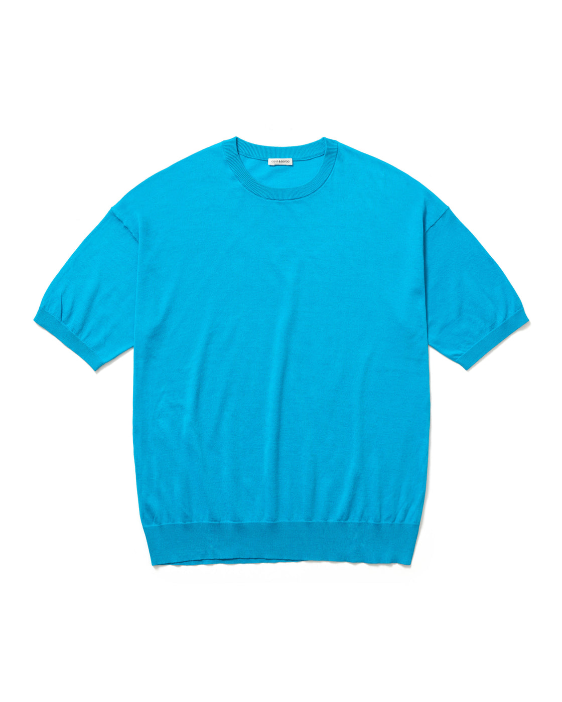 シーアイランドコットン ニット 半袖クルー, Blue