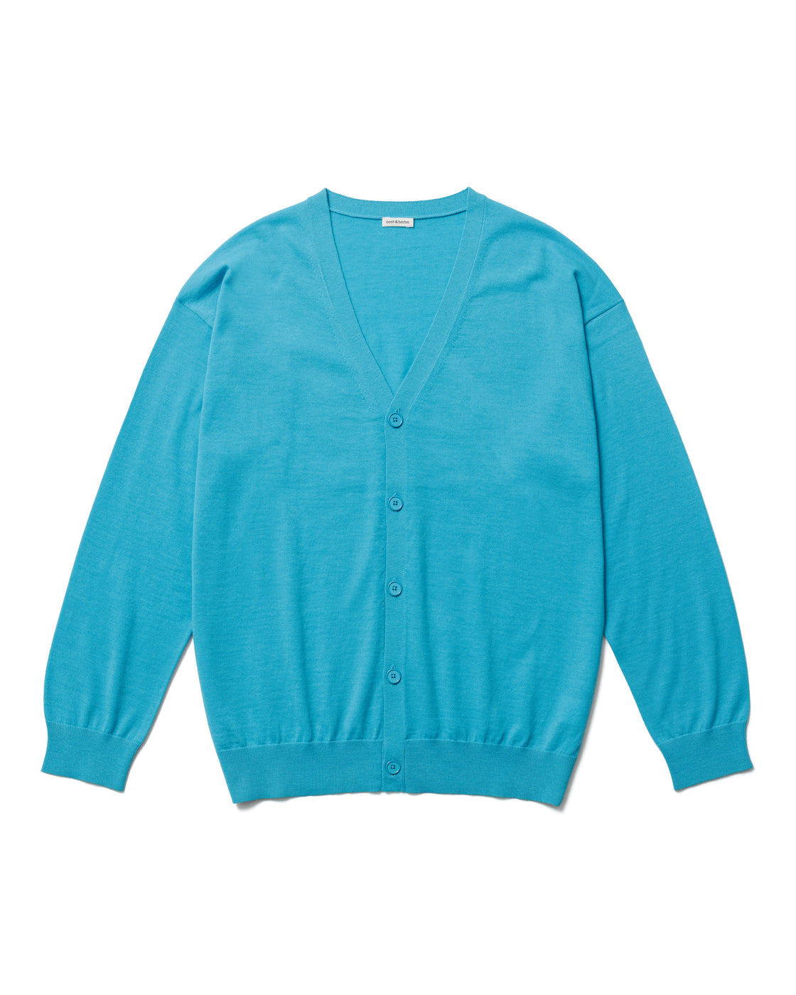 ウーステッドカシミヤ 150 カーディガン, Blue