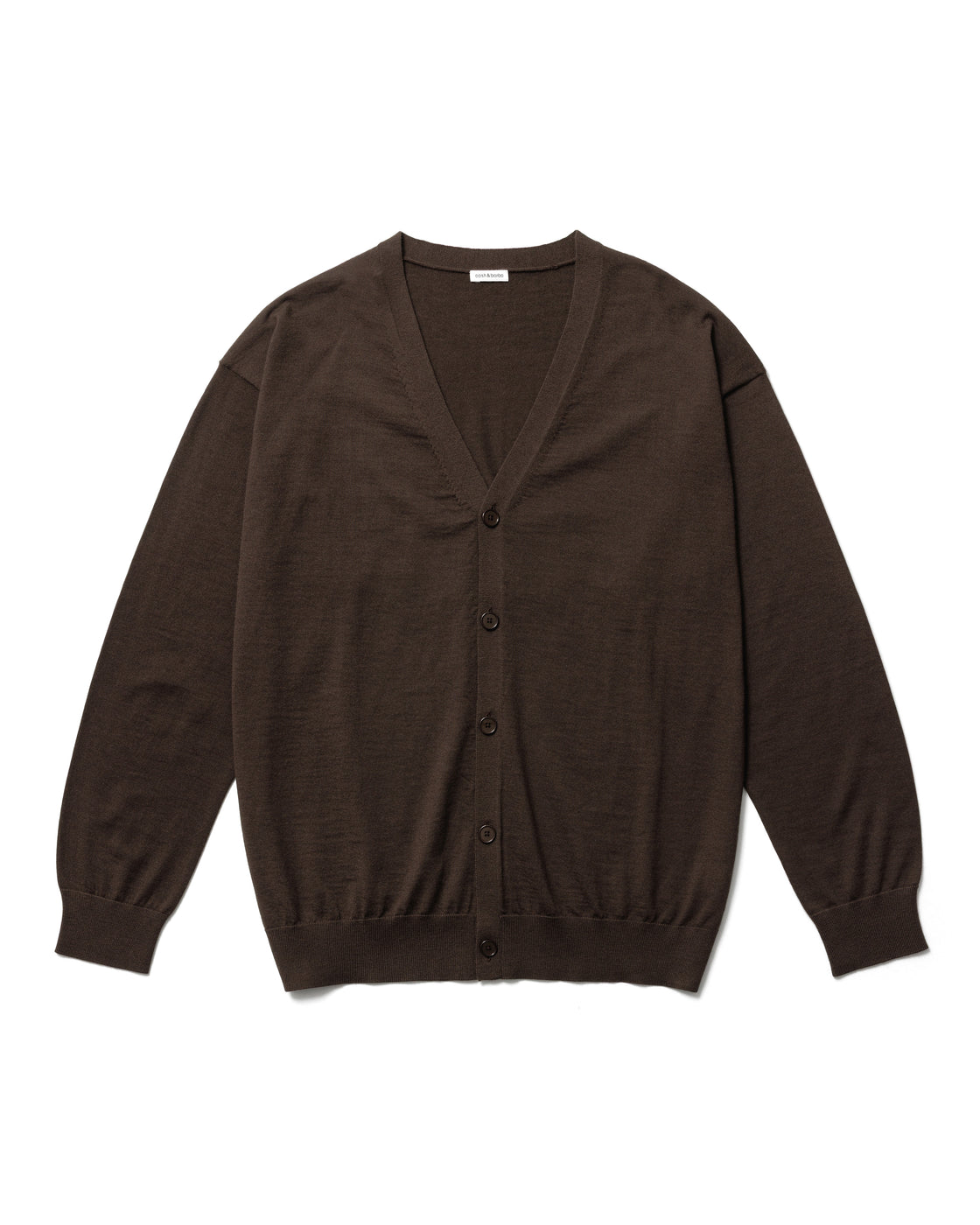 Worsted Cashmere 150 Cardigan, Brown