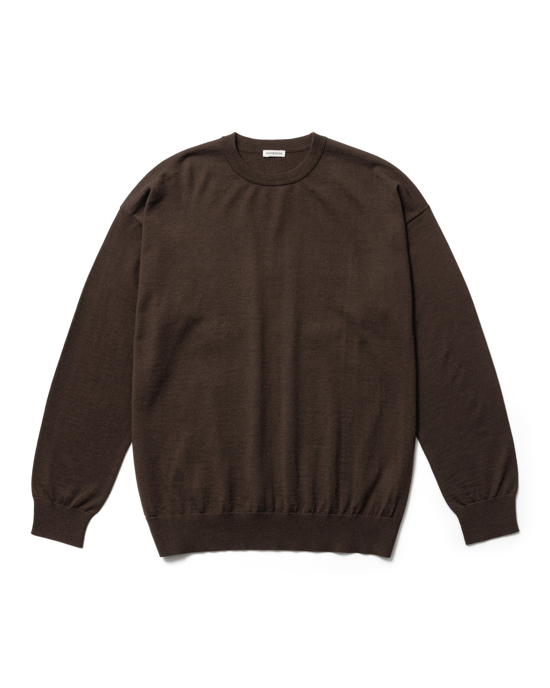 Worsted Cashmere 150 Crew, Brown