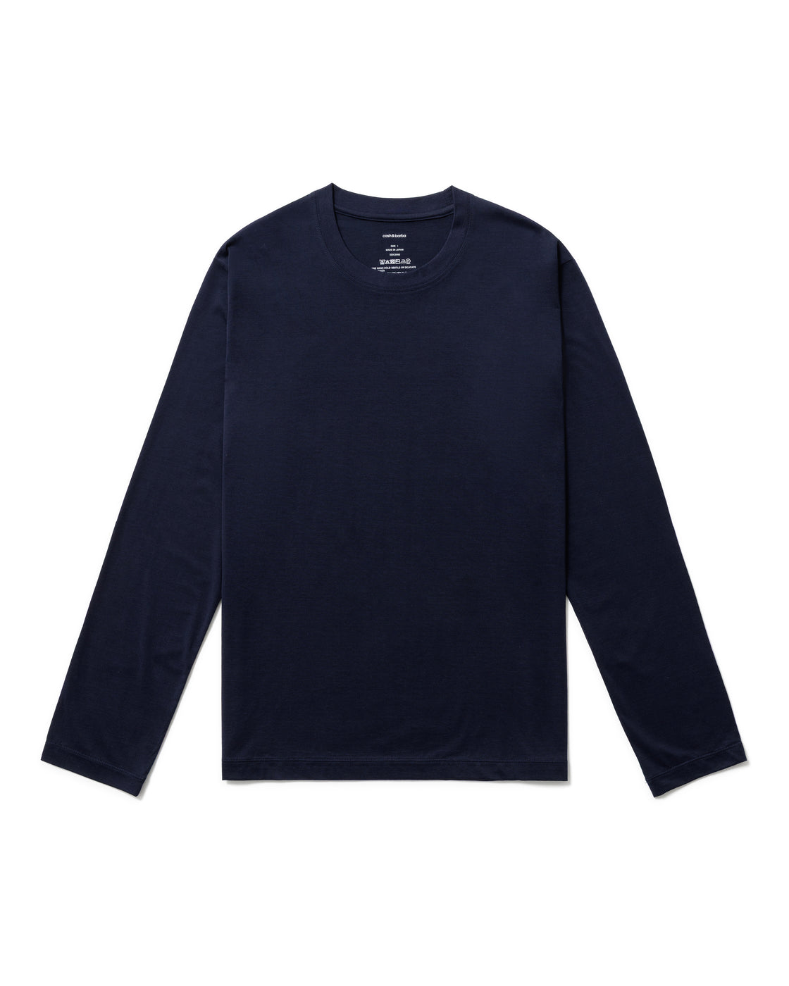 Sea Island Cotton 46G Regular Fit Tee L/S, Navy