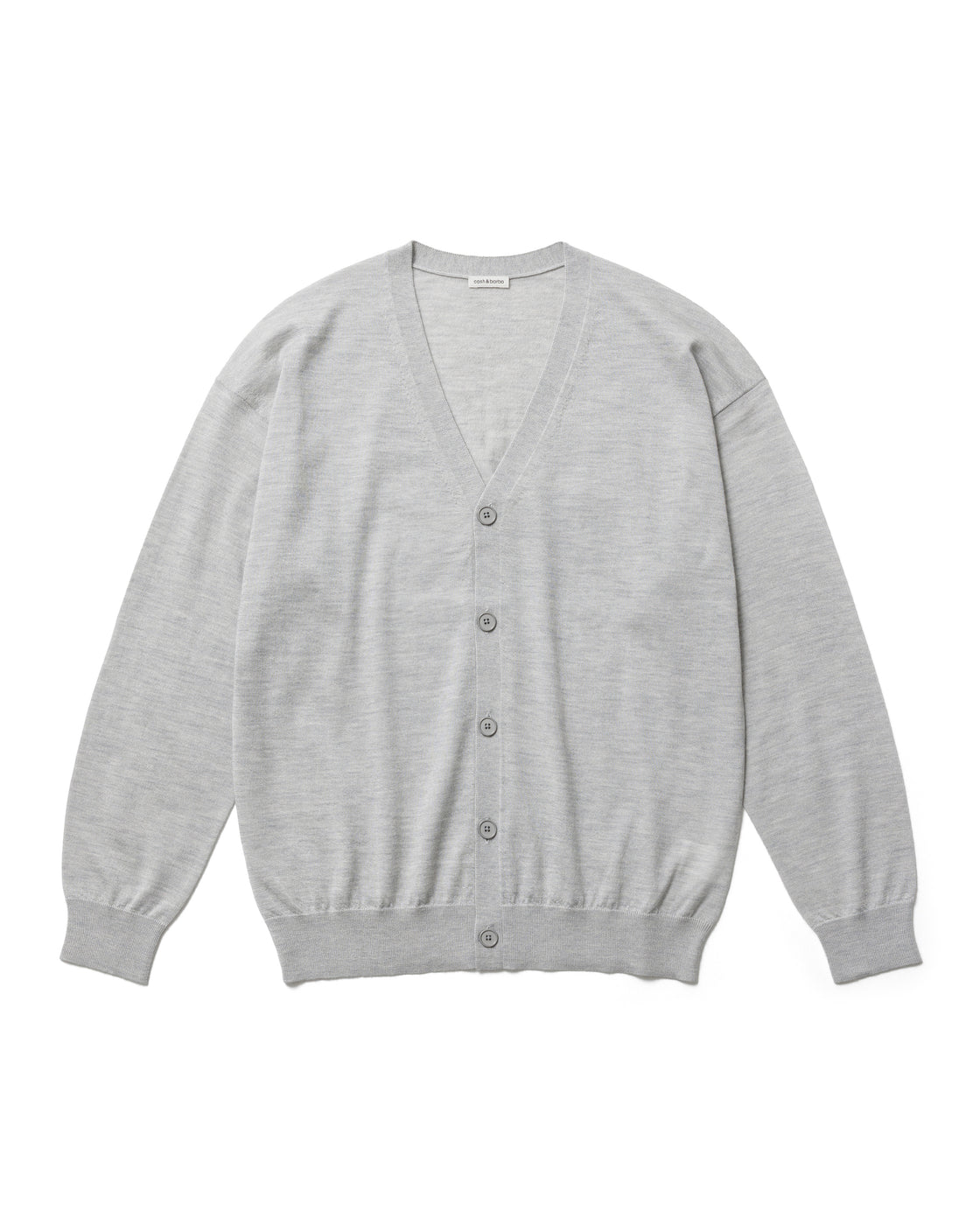 カシミヤシルク 180 カーディガン, Cloud Gray