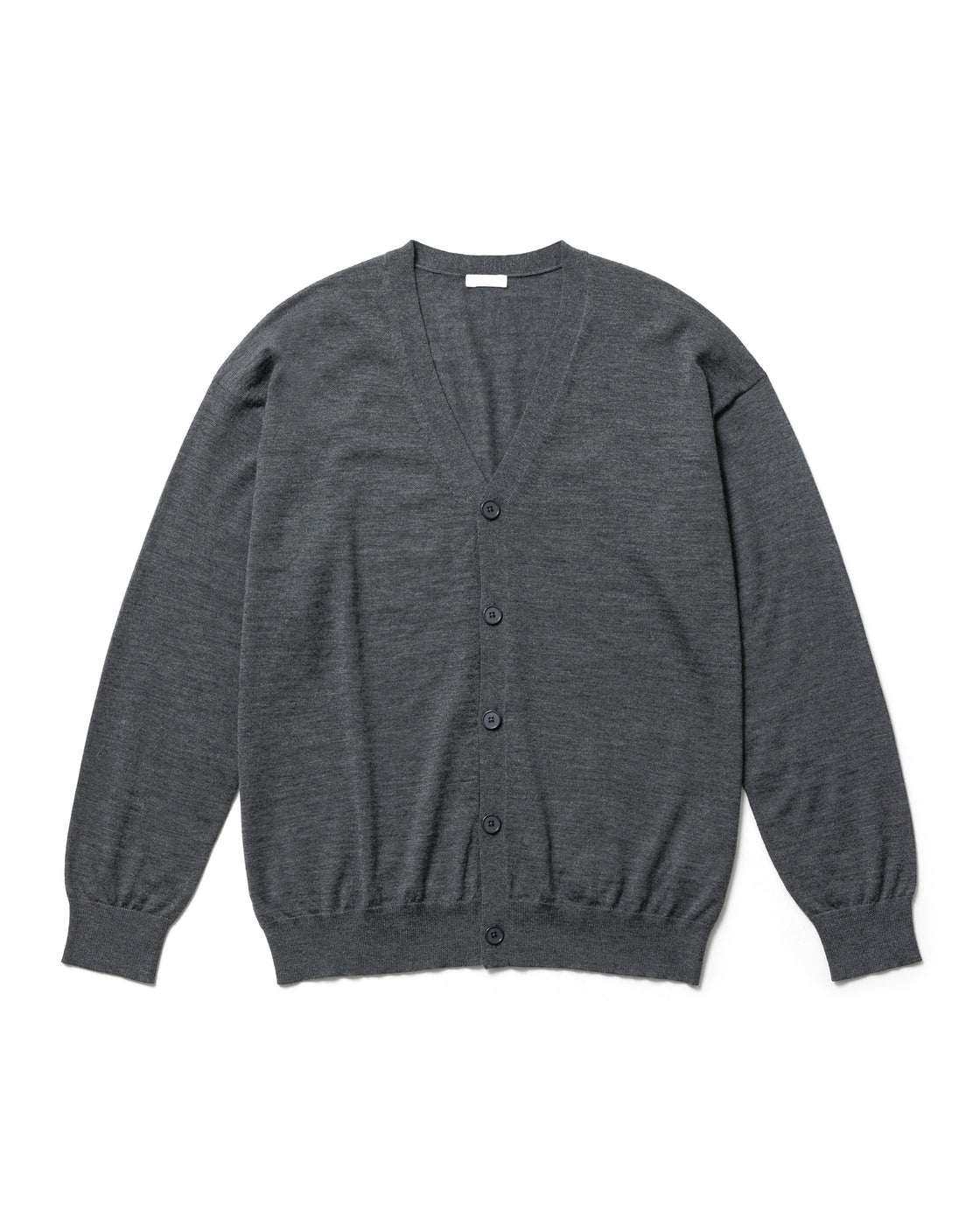 カシミヤシルク 180 カーディガン, Top Gray