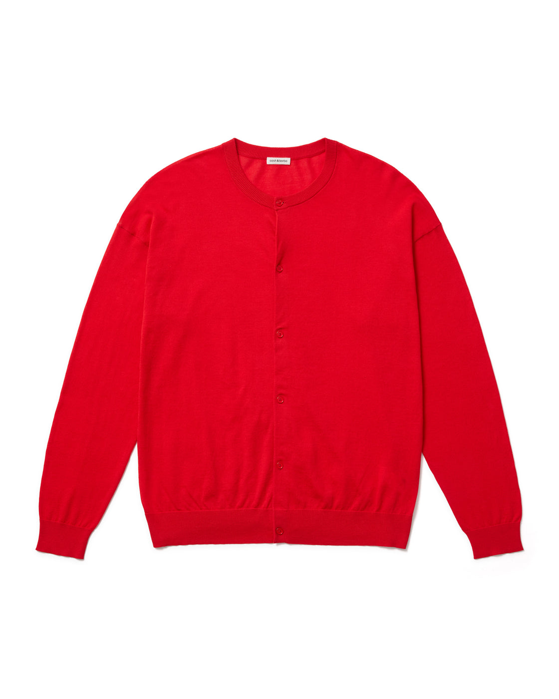 シーアイランドコットン ニット カーディガン, Tomato Red