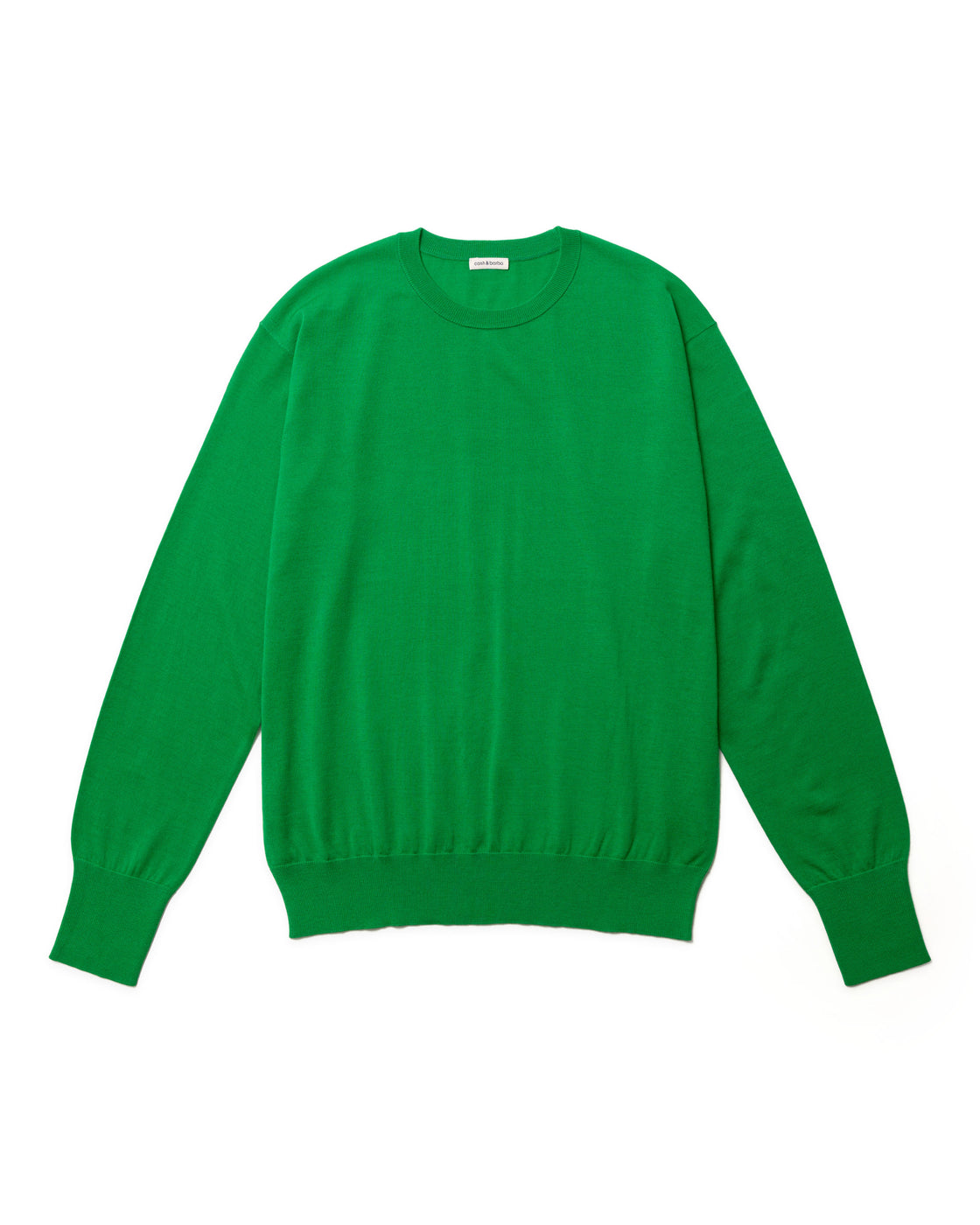 Worsted Cashmere 150 Regular Fit Crew Neck, V.Green