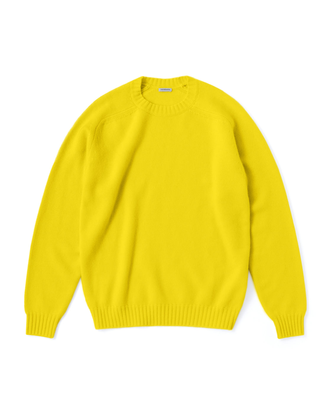 キャッシュベイビー クルーネック ニット, L Yellow