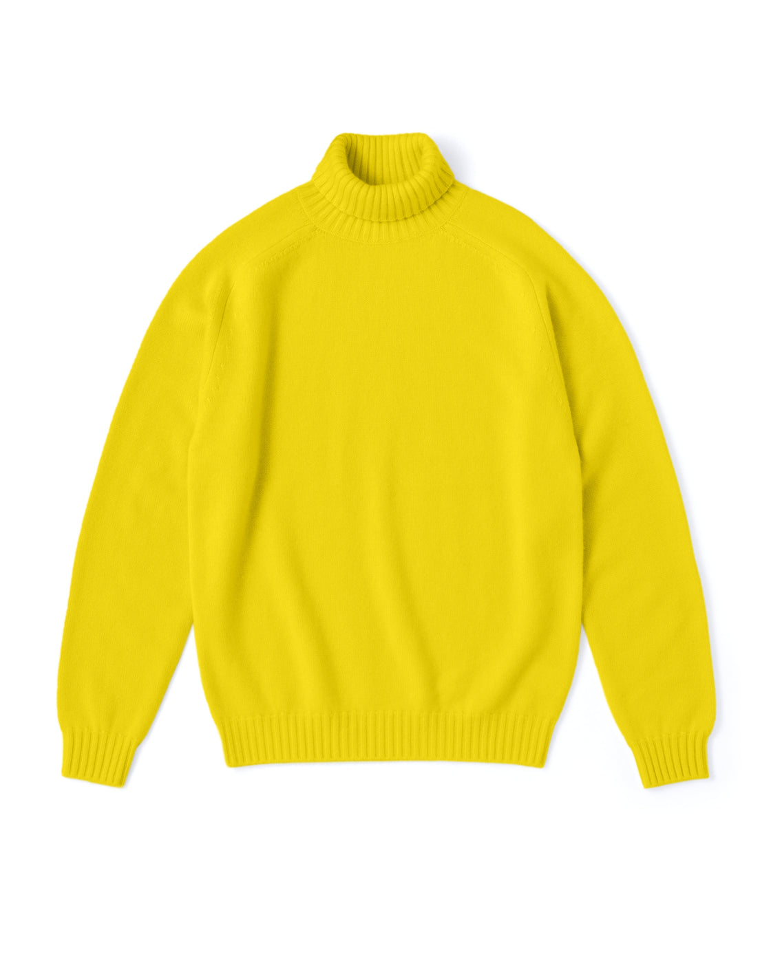 キャッシュベイビー タートルネック ニット, L Yellow