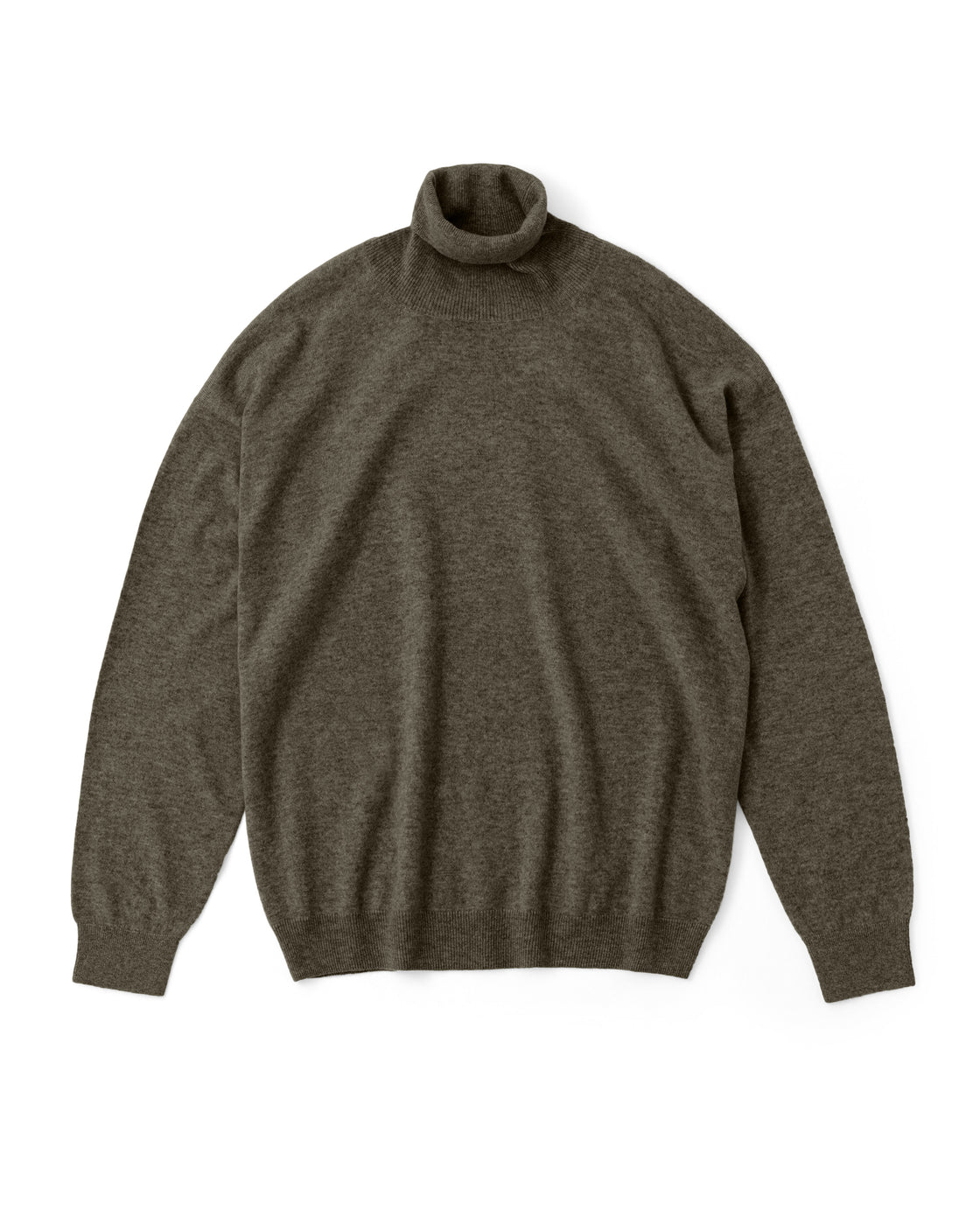 モンゴリアンカシミヤ タートルネック, Olive