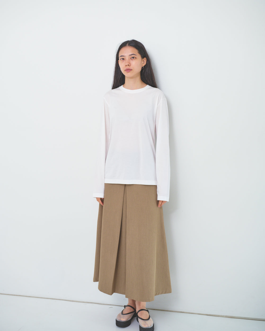 シーアイランドコットン レギュラーフィット Tee L/S, White