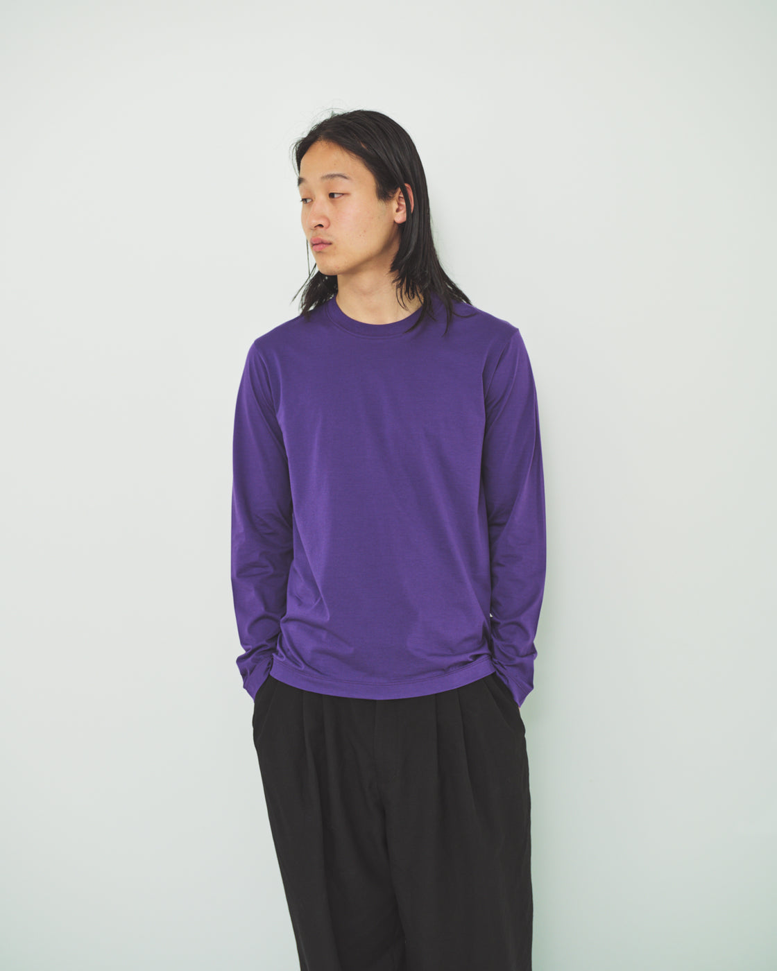 シーアイランドコットン レギュラーフィット Tee L/S, Purple