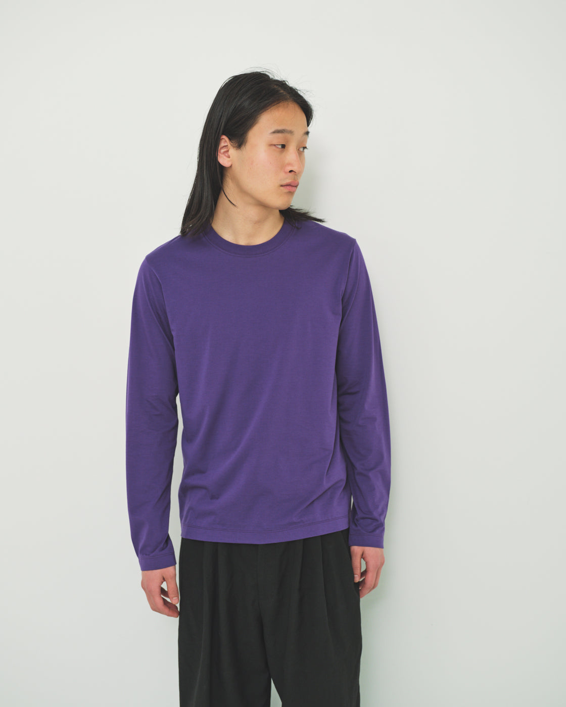 シーアイランドコットン レギュラーフィット Tee L/S, Purple