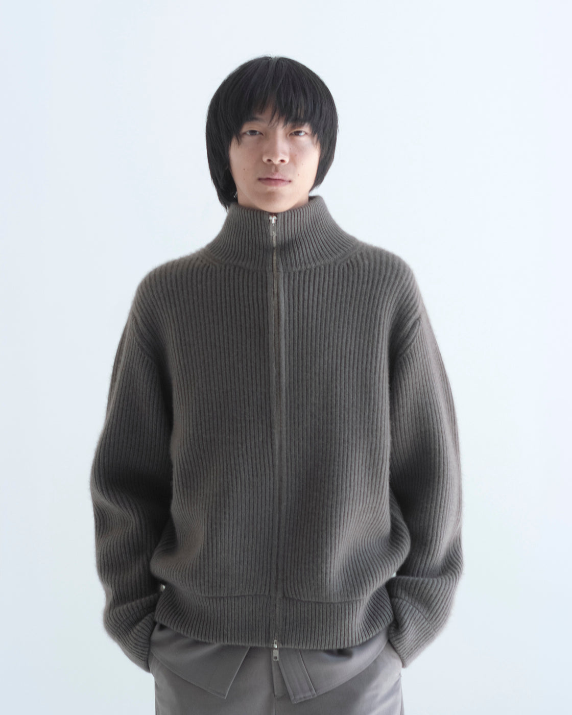 MONGOLIAN CASHMERE DRIVERS KNIT, Navy