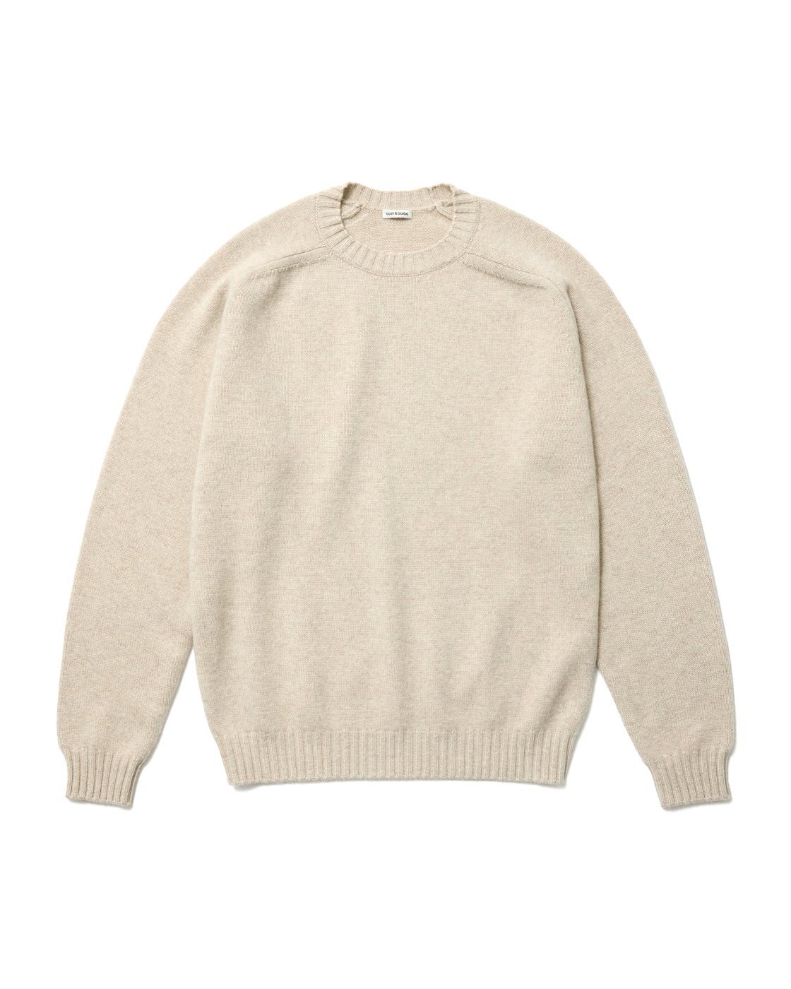 cash&barba キャッシュベイビー　カシミヤニット　3 キャッシュベイビー クルーネック ニット, Charcoal – cash & barba