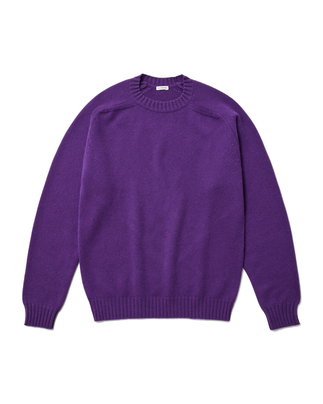 キャッシュベイビー クルーネック ニット, Purple