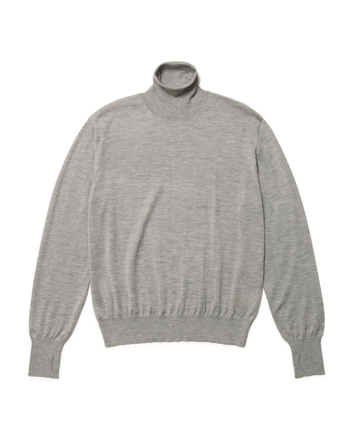 Cashmere Silk 180 Regular Fit Turtle-Neck, Gray