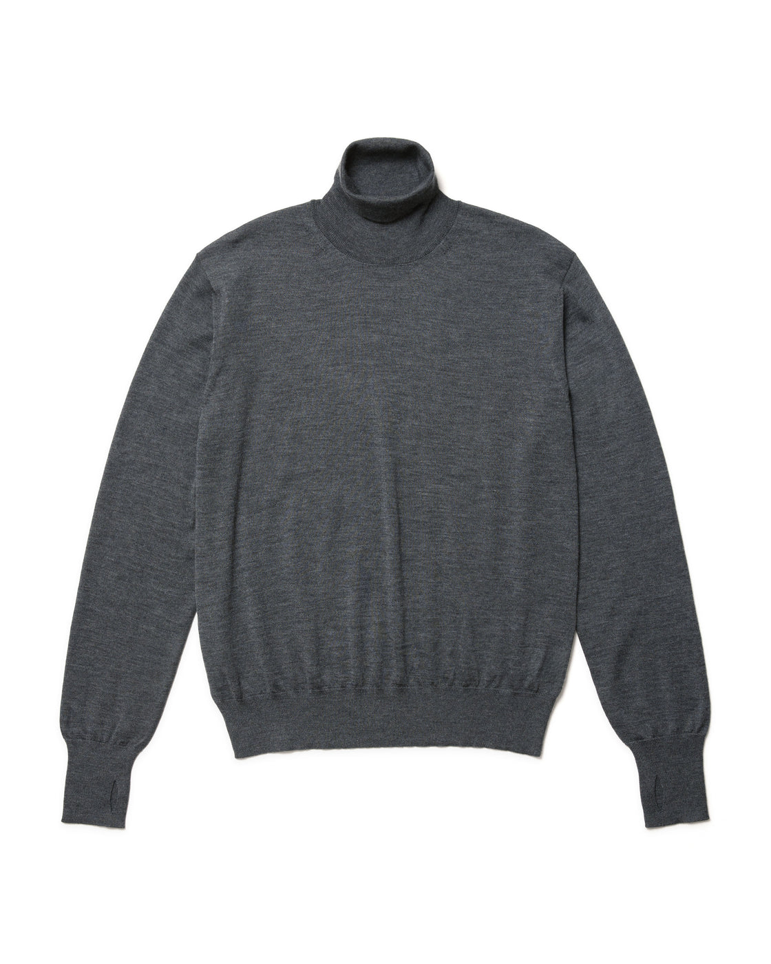 Cashmere Silk 180 Regular Fit Turtle-Neck, Top Gray