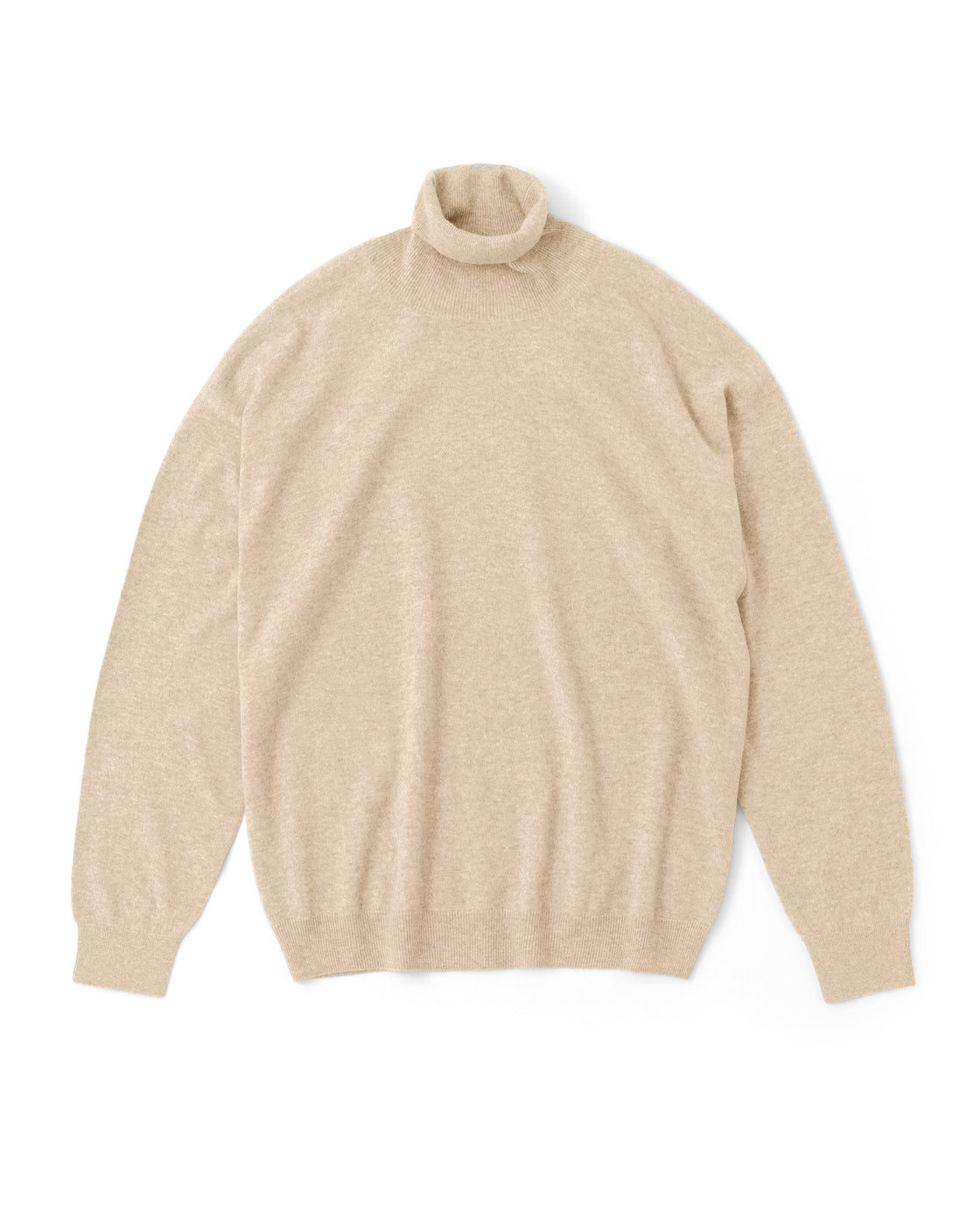 モンゴリアンカシミヤ タートルネック, Natural Beige