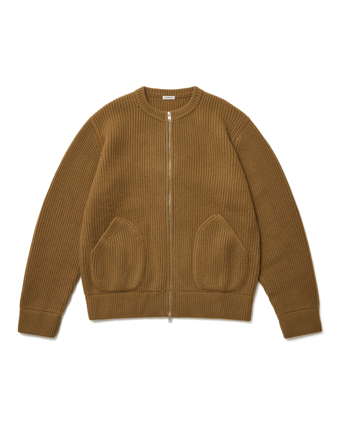 【cash & barba x Shinichi Mita】モンゴリアンカシミヤ ドライバーズクルー, Beige