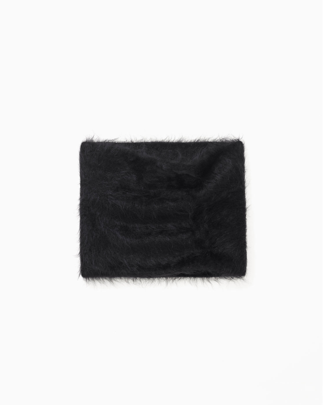 CASH FUR NECK WARMER, Black